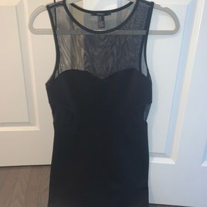 Little Black Meshed Party Dress